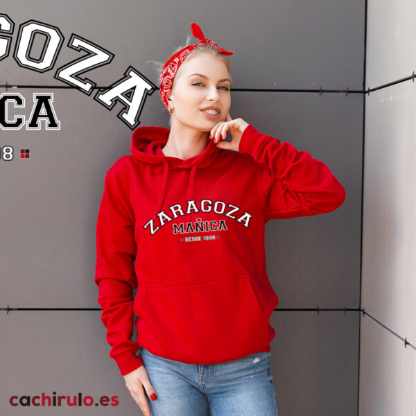 Sudadera roja personalizada «De dónde eres»