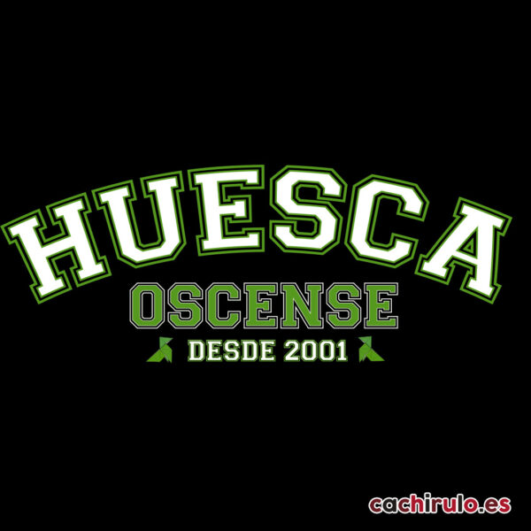 Sudadera negra personalizada «Edición Huesca»