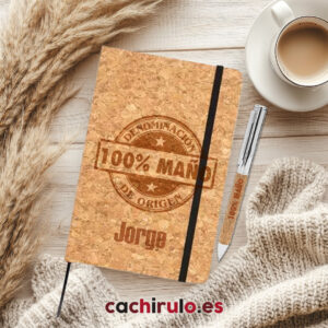 Bloc y Boli personalizado "Denominación de origen Maño/a 100%"